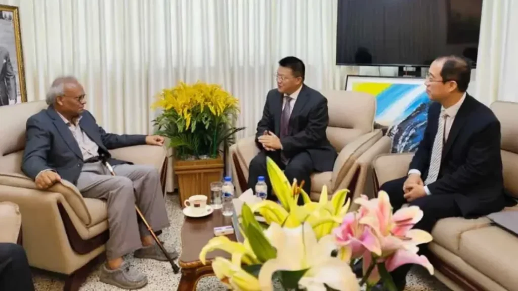 রিজভীর সঙ্গে চীনা রাষ্ট্রদূত ইয়াও ওয়েনের সৌজন্য সাক্ষাৎ